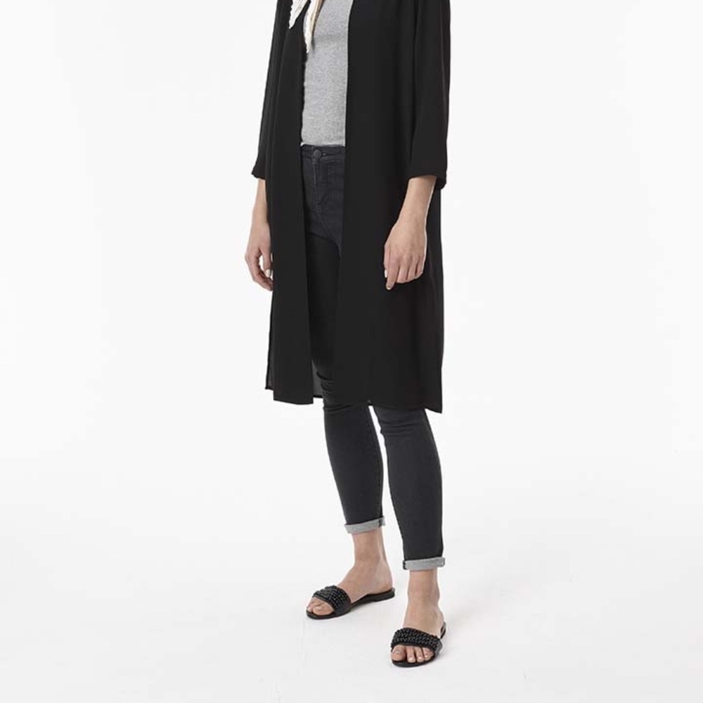 Riva Basics Longline Chiffon Cardigan